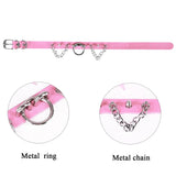 Gothic Choker Punk Necklace Chain O-Ring Jewelry BDSM Harness