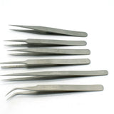 Diamond Tweezers Set 6pcs Precision Anti Static Tool Kit