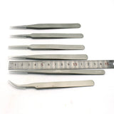 Diamond Tweezers Set 6pcs Precision Anti Static Tool Kit