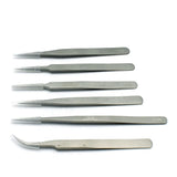 Diamond Tweezers Set 6pcs Precision Anti Static Tool Kit
