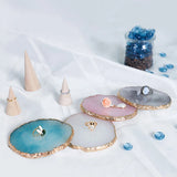 Round Resin Agate Piece Jewelry Display Board