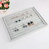 Gray Jewelry Display Box for Earrings Bracelets Necklaces