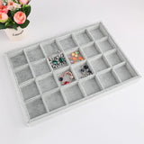 Gray Jewelry Display Box for Earrings Bracelets Necklaces