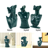 Resin Jewelry Display Bust Countertop Showcase Organizer