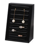 Jewelry Display Case Earring Ear Stud Ring Storage Box Stand