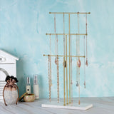 Jewelry Display Holder Necklace Bracelet Pendant Hanging Stand with Tray
