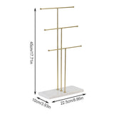 Jewelry Display Holder Necklace Bracelet Pendant Hanging Stand with Tray