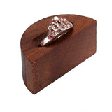 Wooden Ring Holder Jewelry Rack Walnut Finish