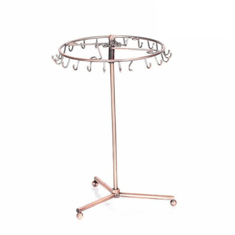 Vintage Rotating Jewelry Display Holder 23 Hooks