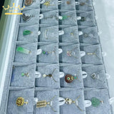 Ice Velvet Jewelry Display Tray Ring Watch Pillow Pendant Grid Plate