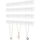 Wall Hanging Jewelry Organizer, 12 in 1 Hooks Earring Ring Necklace Holder