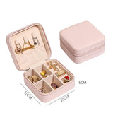 Travel Jewelry Box Organizer Necklace Earrings Rings Display Mini