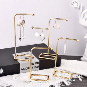 Metal Earring Storage Rack Jewelry Organizer