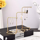 Metal Earring Storage Rack Jewelry Organizer
