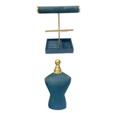 Flannel Jewelry Display Tower for Rings Storage