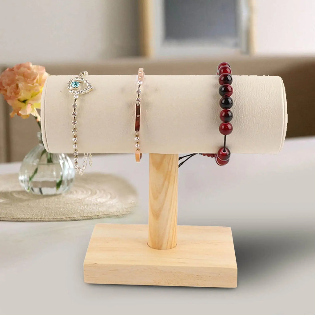 Jewelry Display Rack Bracelet Watch Storage Holder T Bar Organizer