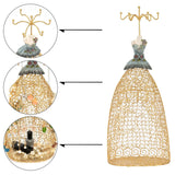 Vintage Princess Dress Jewelry Display Rack Stand Organizer