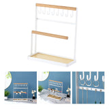Iron Jewelry Display Rack with Hooks for Watches