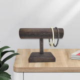 Retro Pine Jewelry Display T Bar Organizer