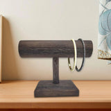 Retro Pine Jewelry Display T Bar Organizer