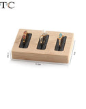 Bamboo Wooden Ring Display Tray Jewelry Counter