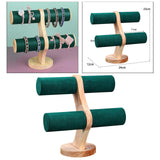 2-Layer Jewelry Display Stand Bracelet Holder Rack