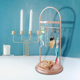 Metal Jewelry Display Stand for Rings Chain Necklace Girls