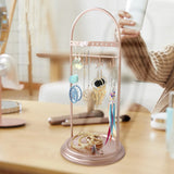 Metal Jewelry Display Stand for Rings Chain Necklace Girls