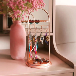 Metal Jewelry Display Stand for Rings Chain Necklace Girls