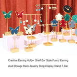 Butterflies Shape Jewelry Display Stand Watches Organizer Earrings Holder