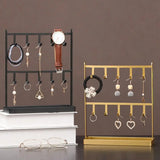 Earring Organizer Jewelry Display Stand Two-layers Storage