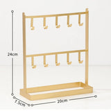 Earring Organizer Jewelry Display Stand Two-layers Storage