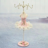 Jewelry Display Stand Earrings Necklace Storage Doll Holder