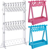 Acrylic Jewelry Display Stand Holder with 8 Coat Hangers