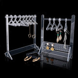Acrylic Jewelry Display Stand Holder with 8 Coat Hangers