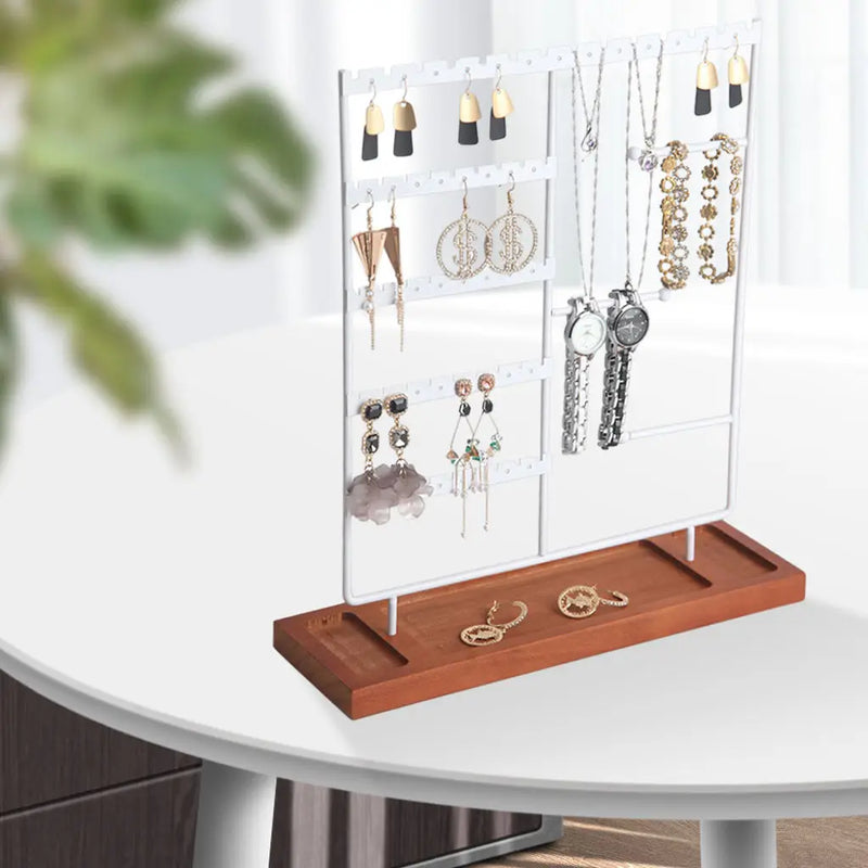 Large Capacity Jewelry Display Stand for Chain Bracelet Rings