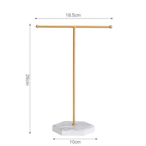 T-shaped Jewelry Display Stand for Earrings Ring Necklace Watch Shelf