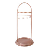 Metal Jewelry Display Stand, 8 Hook 11 Holes Storage Holder Rack