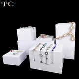 PU Solid Geometry Necklace Holder Jewelry Display Stand