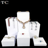 PU Solid Geometry Necklace Holder Jewelry Display Stand