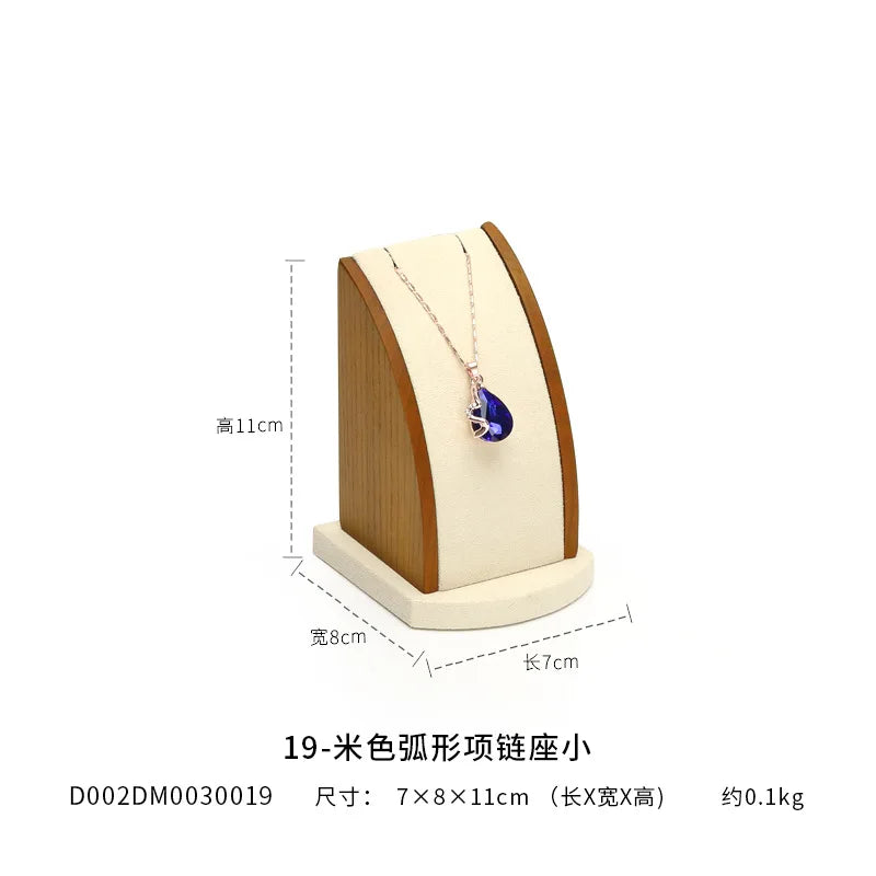 Wooden Jewelry Display Stand - Necklace Pendant Holder