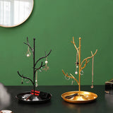 Iron Jewelry Display Stand Rack Tree Stand Necklace Earring Holder