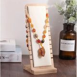 Bamboo Jewelry Display Stand Organizer Tray
