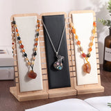 Bamboo Jewelry Display Stand Organizer Tray