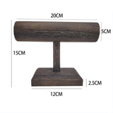 Retro Pine Jewelry T Bar Stand Tray Organizer