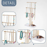 3-Tier Jewelry Display Stand Stable Base Necklace Holder Home Use