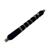 Velvet Ring Organizer Showcase Bar Jewelry Display Stand