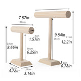 Wooden Jewelry Display Stand - Necklace Bracelet Bangle Organizer Holder