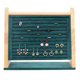 Wood Jewelry Display Stand for Rings Earrings Brooches