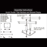 Clear Acrylic 2-Tier Jewelry Display Stand for Trade Store Exhibit